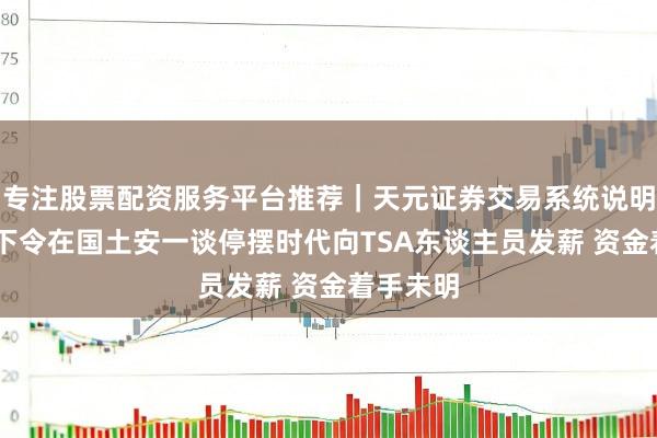 专注股票配资服务平台推荐|天元证券交易系统说明 特朗普下令在国土安一谈停摆时代向TSA东谈主员发薪 资金着手未明