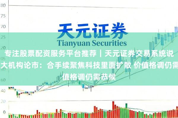 专注股票配资服务平台推荐｜天元证券交易系统说明 十大机构论市：合手续聚焦科技里面扩散 价值格调仍需恭候