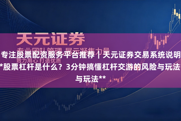 专注股票配资服务平台推荐｜天元证券交易系统说明 **股票杠杆是什么？3分钟搞懂杠杆交游的风险与玩法**